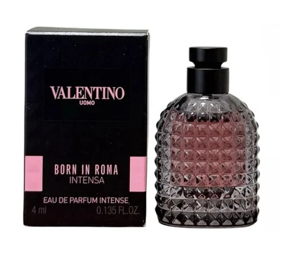VALENTINO Uomo Born In Roma INTENSO Eau De Parfum MINI Splash 0,135 oz/4 ml EDP Foto 1 de 4