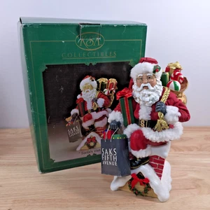 KSA Fabriche Santa's Visit to Saks Fifth Avenue 10" Figur Kurt S Adler RAR - Bild 1 von 11