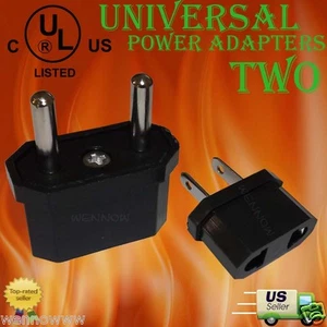 US USA to Euro EU to USA Universal Travel Power Plug Outlet Adapter Converters - Picture 1 of 1