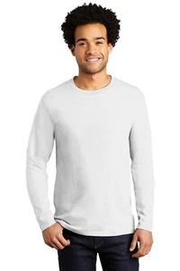 Port & Company PC600LS Men's 100% Cotton Long Sleeve Bouncer Tee Top T-Shirt - Picture 1 of 11