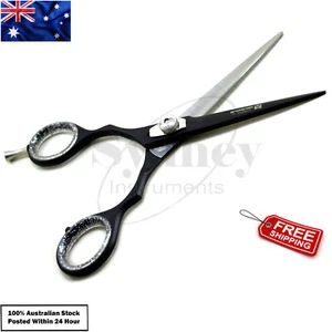 6" INCH HAIRDRESSING SCISSORS BARBER SALON HAIR CUTTING SHEARS BLACK COLOR - Imagen 1 de 4