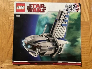Lego Star Wars 8036 Separatist Shuttle Instruction Manual Only - Picture 1 of 1