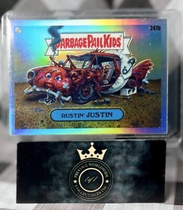 Rustin' Justin 2023 Garbage Pail Kids Chrome Series 6 Refractor #247b GPK