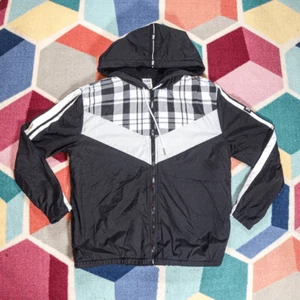 Victoria's Secret Pink Plaid Sherpa Lined Anorak Full Zip Size XS/S - Picture 1 of 2