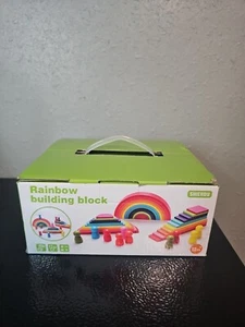 SHIERDU 45-teiliges Regenbogen-Stapel-Set aus Holz, 4-in-1 Bausteine Vorschulkinder & - Bild 1 von 3