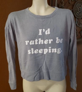 FOREVER 21 Gray Cropped Sweatshirt Comfy Size S - Picture 1 of 3