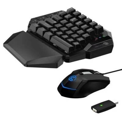 Teclado ratón inalámbrico para juegos GameSir VX de una mano para PS4 Xbox Switch PC Foto 1 de 4