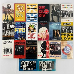 Vintage Tape Cassette Singles Lot of 20 - 1980’s 1990’s Bad English Stevie Nicks - Picture 1 of 4