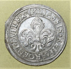 S9 - France Strasbourg 1580-1680 Bishopric French Medieval Unc. Silver Coin - Picture 1 of 2