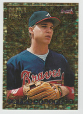 1995 Bowman Bowman Chipper Jones GOLD Prime Prospect Rookie RC #262 Braves