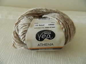 Yarn Moda Vera ATHENA Wool Acrylic Alpaca Viscose Beige Natural Mélange Italy - Picture 1 of 9
