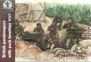 Paquete de obuses y paracaidistas británicos Waterloo 1/72 Segunda Guerra Mundial (3 armas) - Imagen 1 de 1