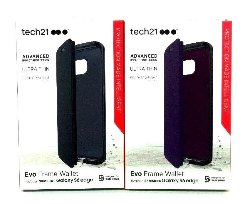 Samsung Galaxy S6 Edge Tech21 Evo Wallet Shock Absorbing Protection Case - Image 1 of 1