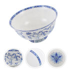  Große Suppenschüssel Blau-weißer Porzellanbecher Ramen Bowls Jahrgang