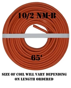 Cable eléctrico ""Romex®"" Southwire 10/2 casi nuevo-b x 65 - Imagen 1 de 2