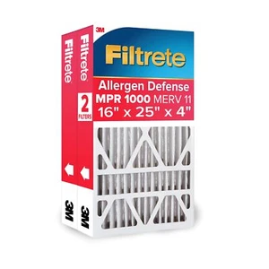 Filtrete 16x25x4 Air Filter MPR 1000 DP Micro Allergen Defense 2-Pack - Picture 1 of 1
