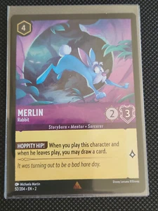 Merlin: Rabbit - 52/204 - Rare - Cold Foil - Lorcana - Rise of the Floodborn - Picture 1 of 1