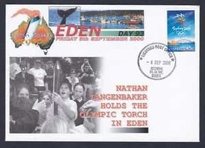 SYDNEY 2000 JUEGOS OLÍMPICOS ANTORCHA RELÉ SELLO DECIMAL RECUERDO CUBIERTA #A332 - Imagen 1 de 1