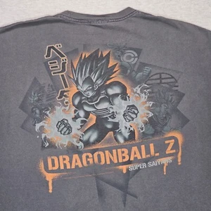 Camisa Dragon Ball Z Vegeta Para Hombres XL Super Saiyajin Goku Gohan Trunks Y2K De Colección 2002 - Imagen 1 de 9