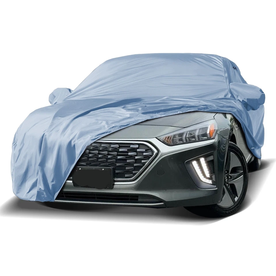 Cubierta de auto híbrida personalizada Hyundai Ioniq 2017-2022 - impermeable para todo tipo de clima exterior Foto 1 de 4