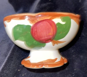 Vintage Franziskaner Apfel Fuß Sherbet Eis Dessert Schale Schale ~ gestempelt 39 - Bild 1 von 4