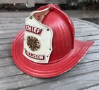 Vintage Cairns 350 Senator   Chief  Red Fireman  Firefighter Helmet &quot;I&quot; code