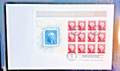 Pacific 97 San Francisco Full Sheet 60c Washington Oversize FDC #3140 Mint Cond  - Image 1 of 3