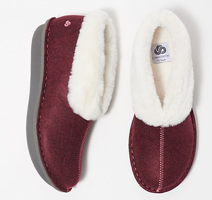 clarks quilted scuff slipper