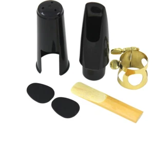Altsaxophon Mundstück Kit mit Blattschraube Blatt Kunststoff Kappe Kissen Polster G2H1 - Bild 1 von 12