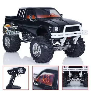P407 1/10 RC Pickup 4x4 Rallye Auto Serie Auto Racing Crawler RTR schwarz - Bild 1 von 24