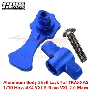 GPM Aluminum Body Shell Lock For TRAXXAS 1/10 Hoss 4X4 VXL E-Revo VXL 2.0 Maxx - Picture 1 of 11