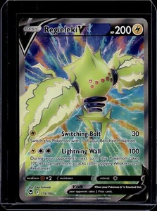 Regieleki V 175/195 Ultra Rare Silver Tempest Pokémon Card NM - Picture 1 of 2
