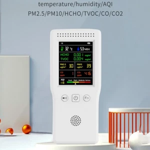 9 In 1 Air Quality Detector Hand-held High Precision Gas Detector Formaldehyde - Picture 1 of 12