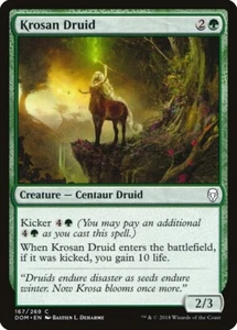 MTG Magic DOM Dominaria - 1x EN EX 167 C Krosan Druid - Picture 1 of 1