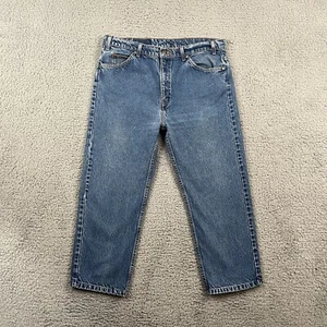 Vintage 90s Levis 505 Orange Tab Jeans Mens 40x26 Hemmed Regular Straight Faded - Picture 1 of 17