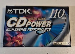 TDK PWR-110 Power Audio Cassette New Sealed - Picture 1 of 3