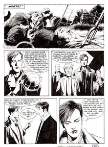 CORRADO ROI - Original Dylan Dog Brett Nr.229 " Der Himmel kann warten " S. 96 - Bild 1 von 1