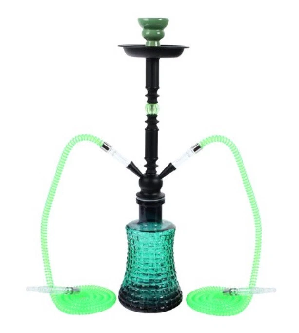 Shisha Wasserpfeifen Big Mike Grün Zwei Schläuche 58cm - Bild 1 von 1
