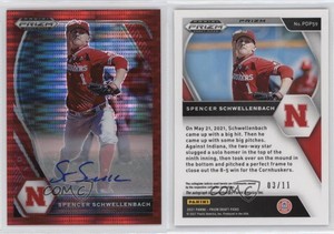 2021 Panini Prizm Draft Picks Red Pulsar /11 Spencer Schwellenbach #PDP59 Auto