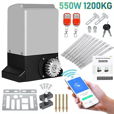 Schiebetorantrieb Toröffner 370W/550W/750W Motor Schiebetor 800kg/1200kg/1600kg - Bild 1 von 4