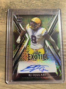 BJ OJULARI Rookie Auto /5 Mojo Deer Parallel - 2023 Leaf Exotic Football RC