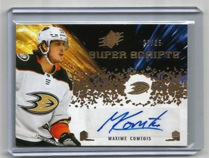 2021-22 Upper Deck SPX Gold Super Script Autograph Maxime Comtois Auto #/25 - Picture 1 of 2