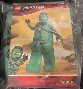 RARE LEGO NINJAGO LLOYD Minifigure Green Child Costume Large 10-12 98132G NEW - Picture 1 of 6