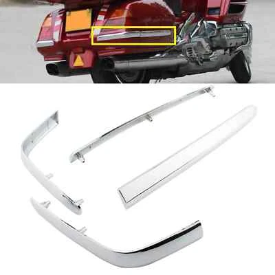2001-2010 Honda GL1800 Goldwing Chrome Saddlebag Molding Trim/Accent 4 piece set - Image 1 of 3
