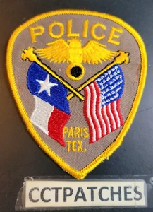 PARIS, TEXAS POLICE SHOULDER PATCH TX - Picture 1 of 2