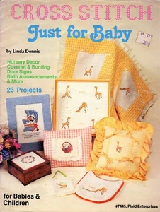 Cross Stitch Just for Baby for Bbies & Children Plaid #7445 by Linda Dennis NOS - Picture 1 of 5