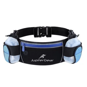 Laufender Hydratationsgürtel Taillensack mit wasserdichten Taschen & 2 Wasserflaschen - Bild 1 von 7