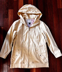 Lauren Ralph Lauren Vintage Womens Cargo Jacket Yellow Hooded Medium Boat Jacket - Picture 1 of 9