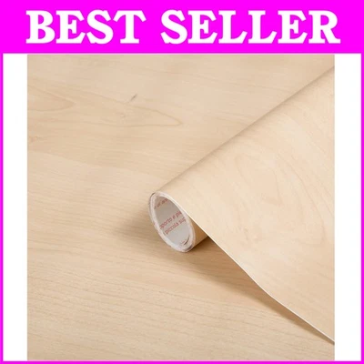 Transforma tu espacio con película de vinilo autoadhesiva de arce - 4 rollos grandes 26"x78" Foto 1 de 4