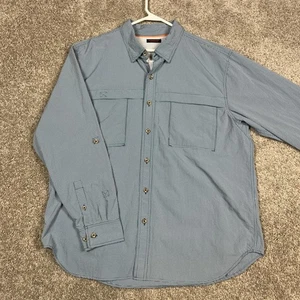 Ridgecut Hemd Herren XL kariert blau kariert Outdoor belüftet Langarm Reißverschlusstaschen - Bild 1 von 9